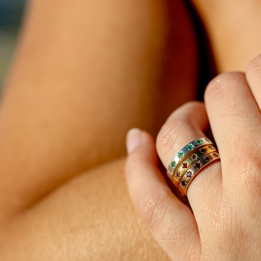 Star Struck Birthstone Ring