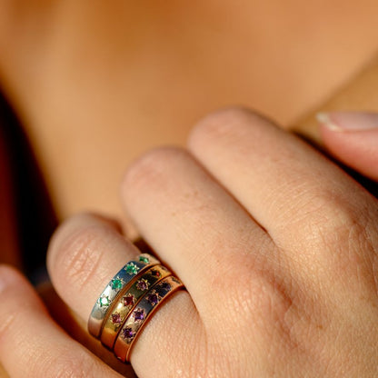 Star Struck Birthstone Ring
