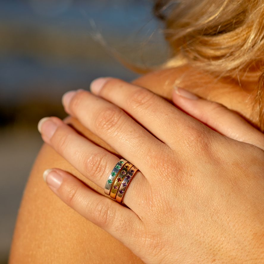 Star Struck Birthstone Ring