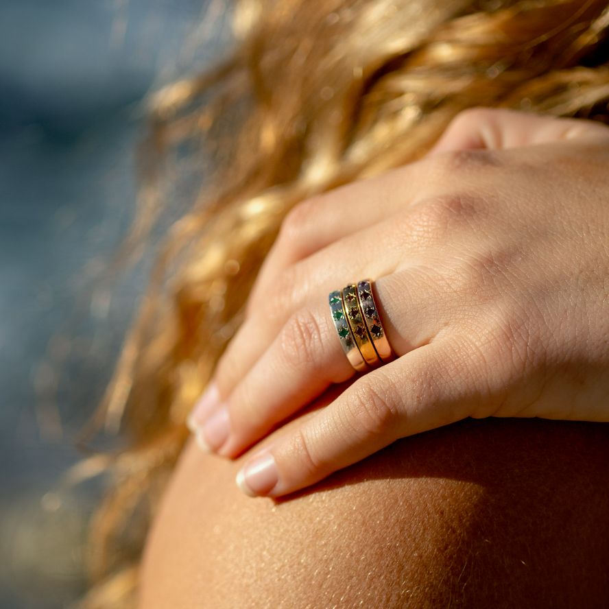 Star Struck Birthstone Ring
