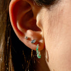 Gemstone Huggies