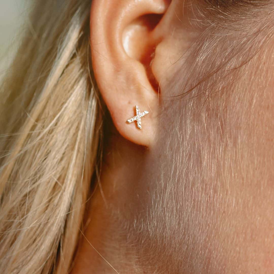 Initial Stud Earring