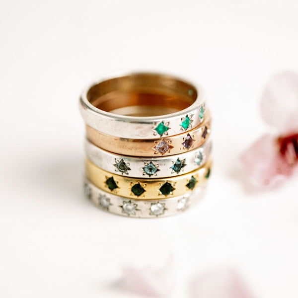 Star Struck Birthstone Ring