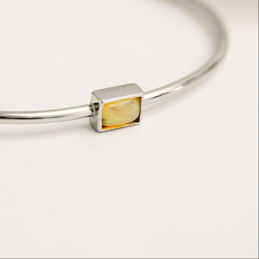 Birthstone Bangle Opal