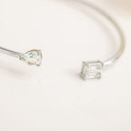 Birthstone Twin Cuff Clear Quartz