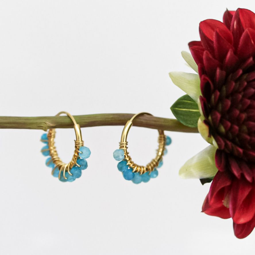Gemstone Huggies