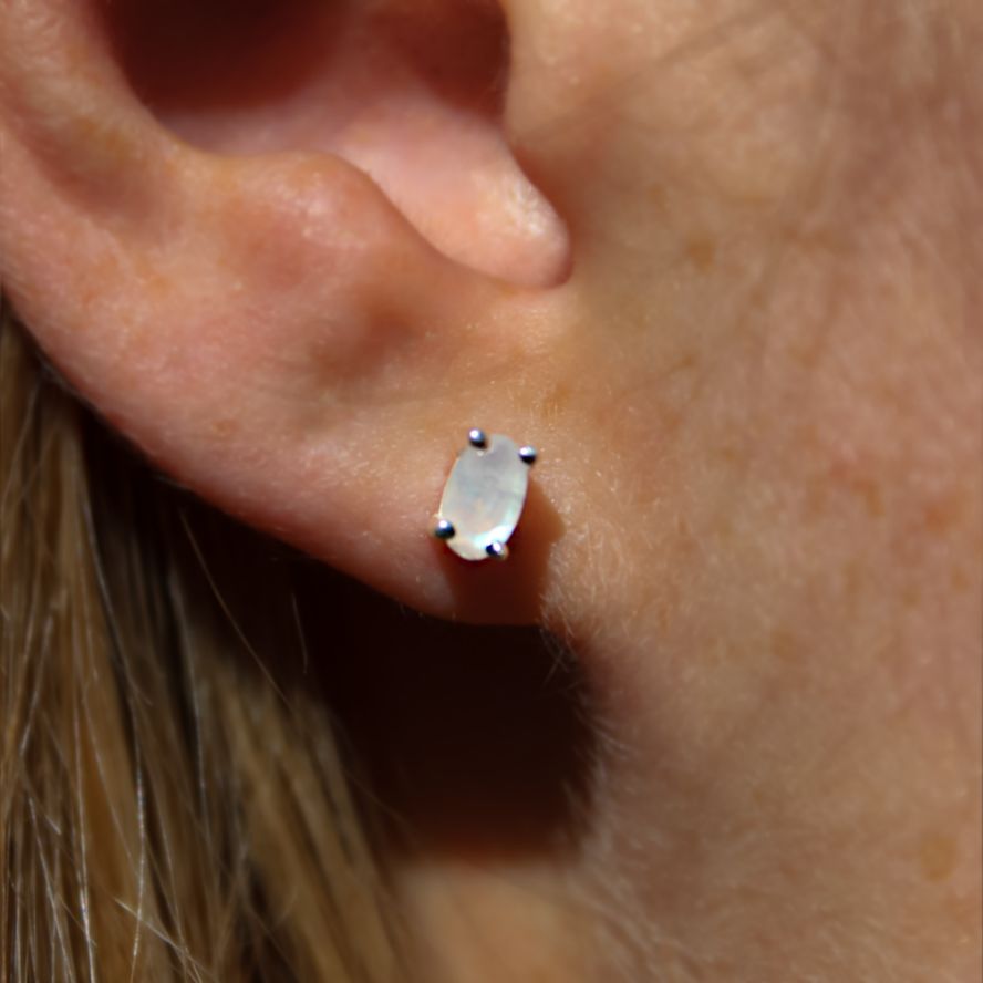Oval Four Claw Studs