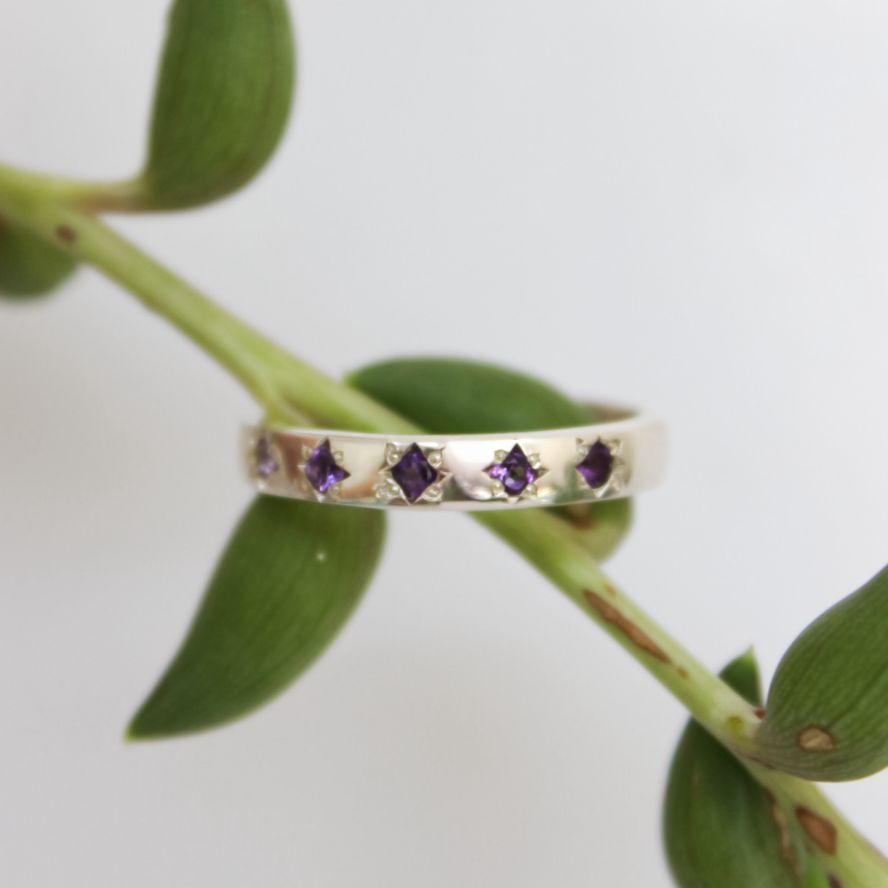 Star Struck Birthstone Ring