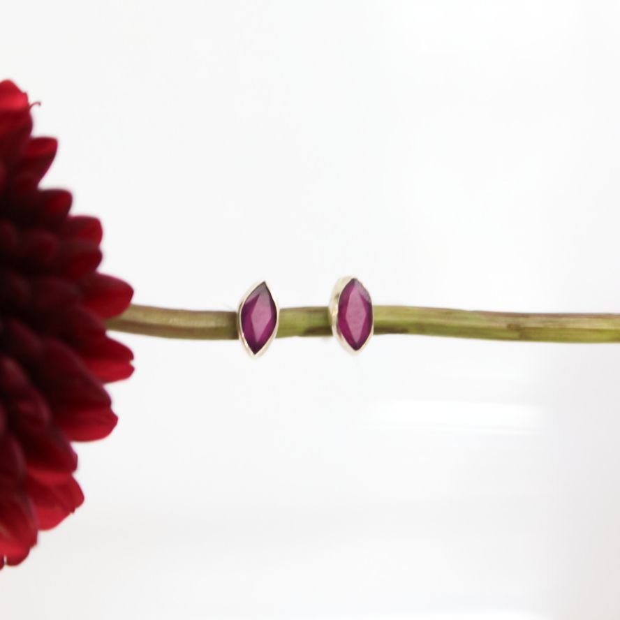 Marquis Cut Stud Earrings