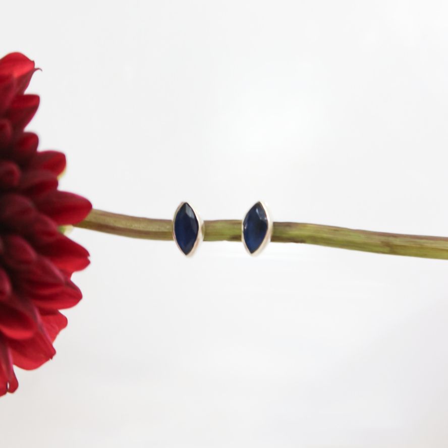 Marquis Cut Stud Earrings