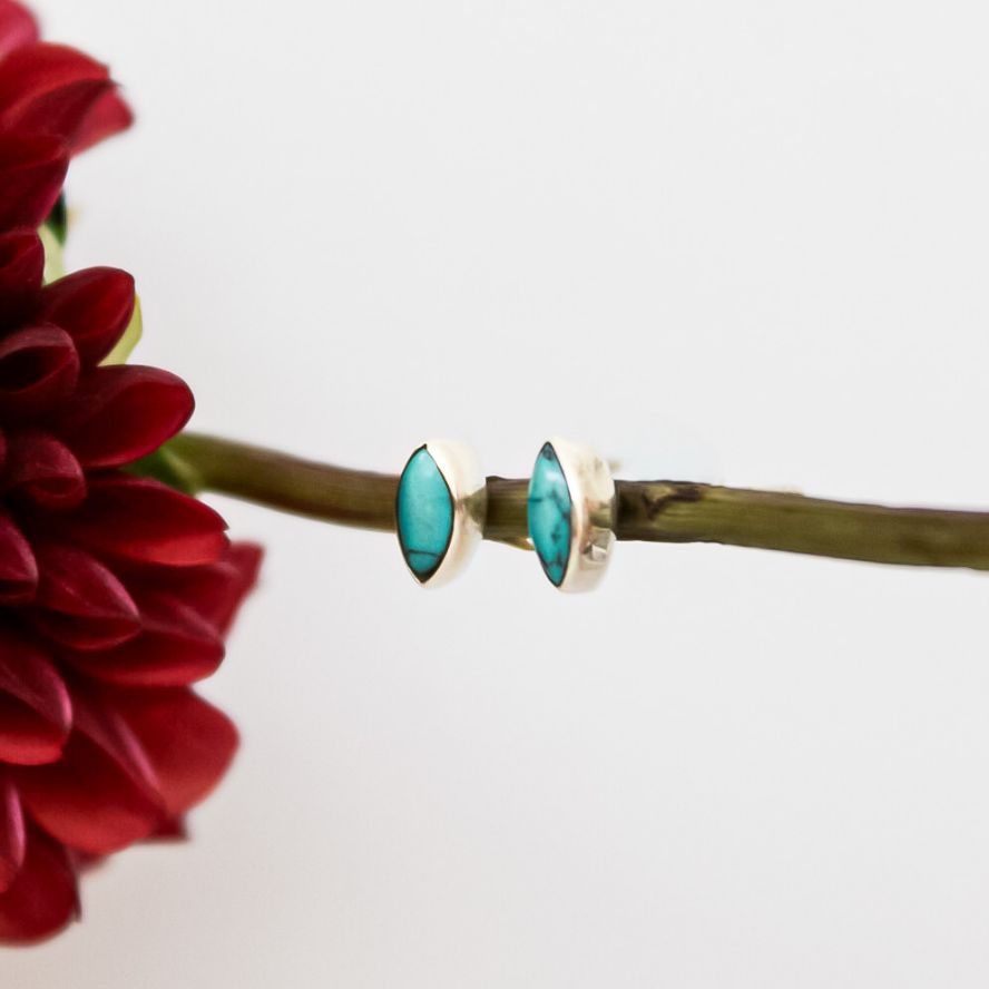 Marquis Cut Stud Earrings