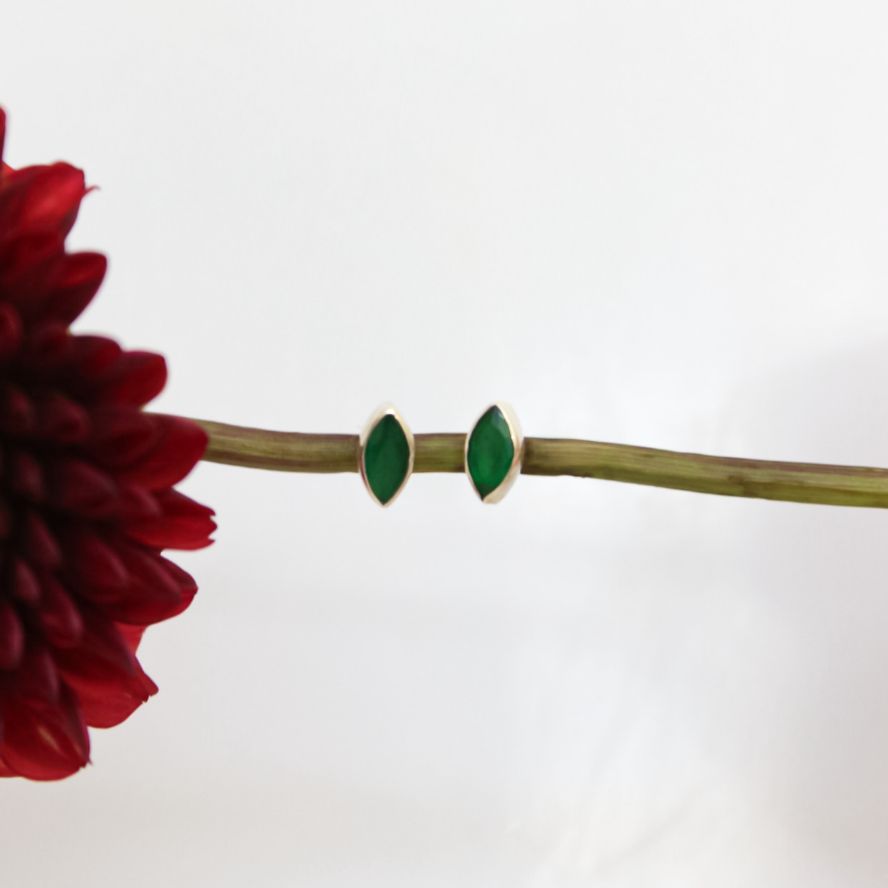Marquis Cut Stud Earrings