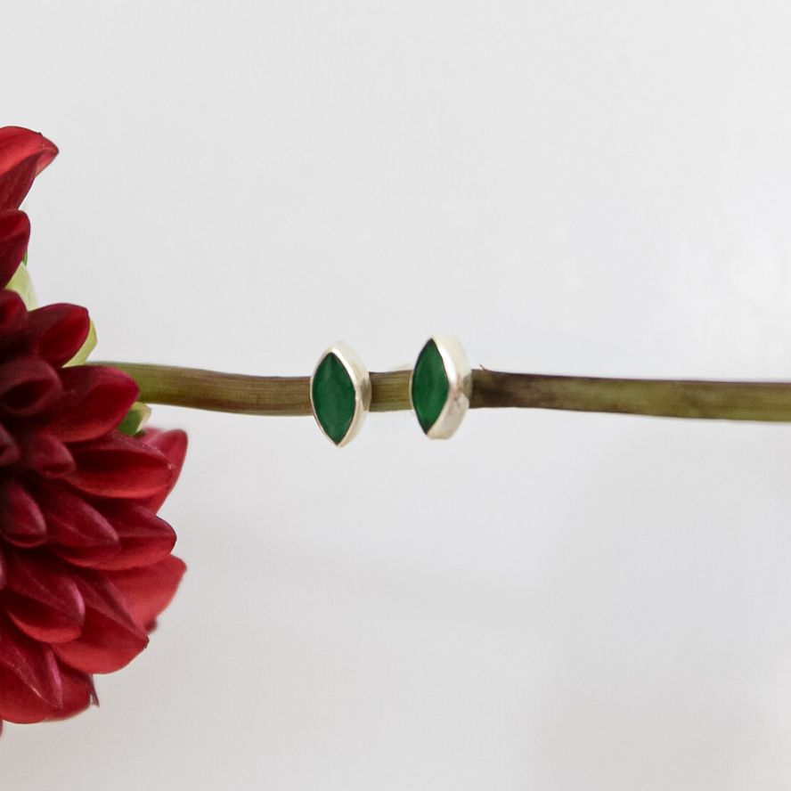 Marquis Cut Stud Earrings