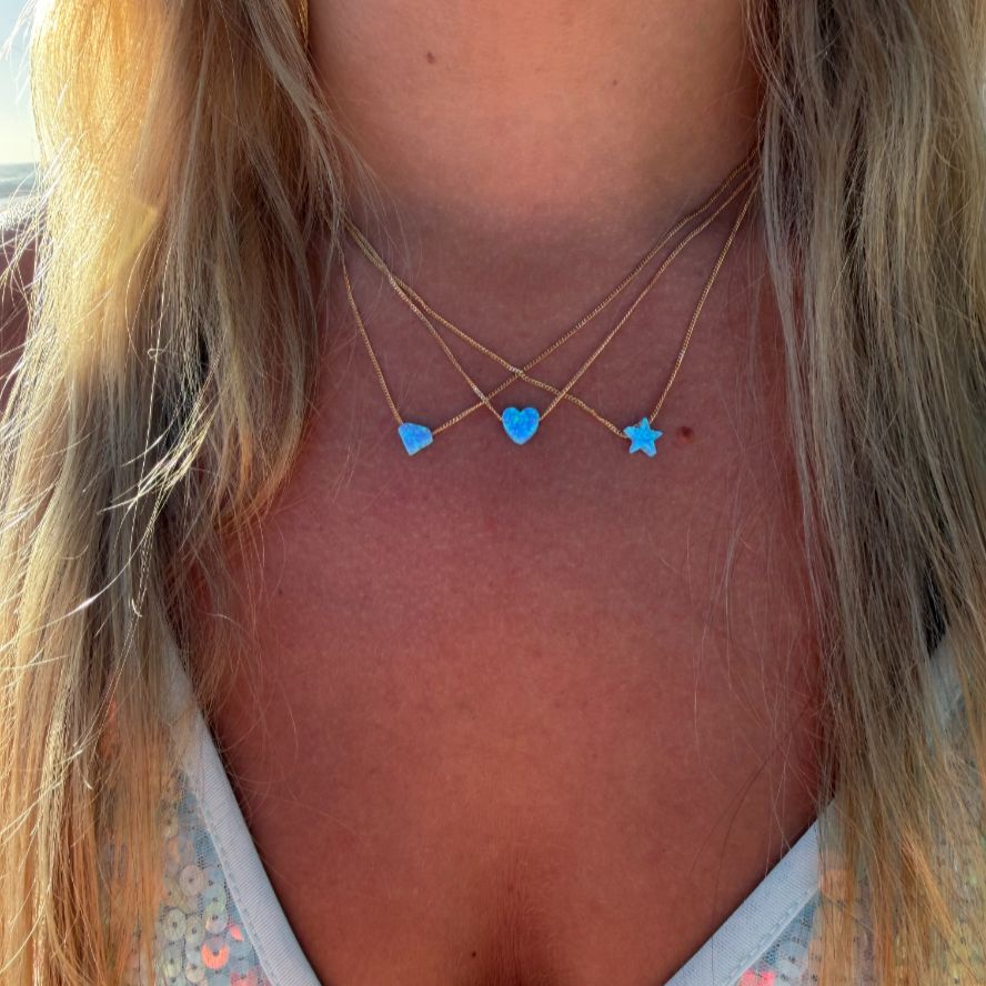 Opalite Heart Necklace