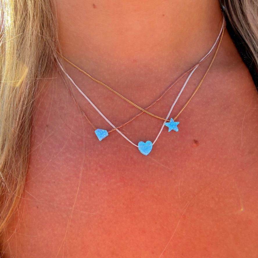 Opalite Heart Necklace