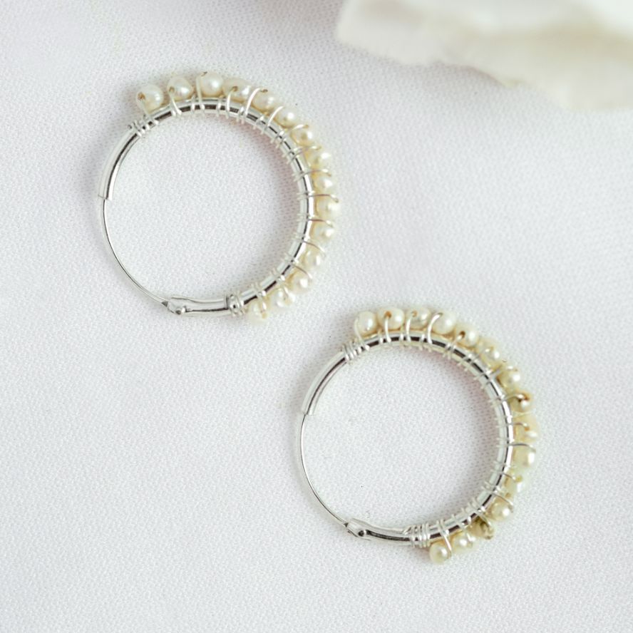 Pearl Hoop Earring