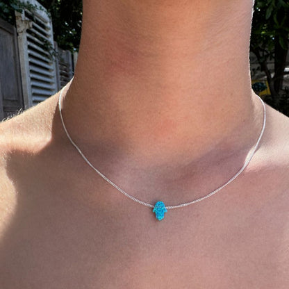 Opalite Hamsa Necklace