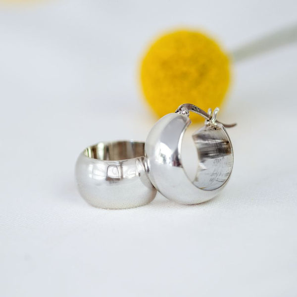 So Fat Silver Hoops