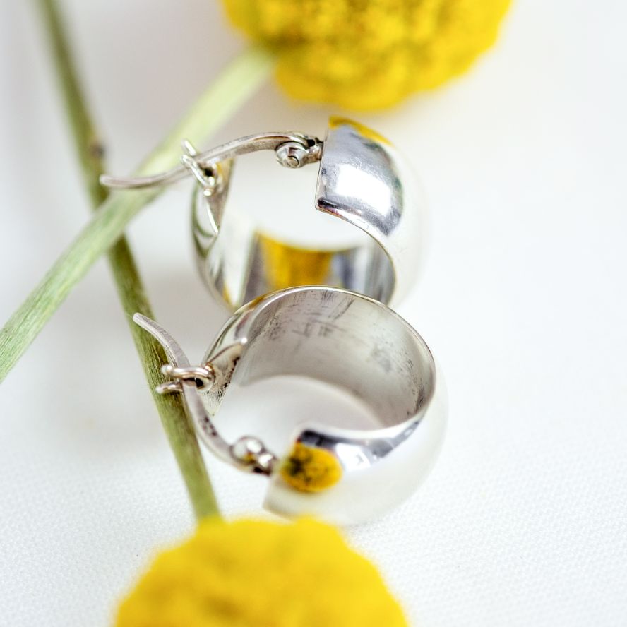 So Fat Silver Hoops