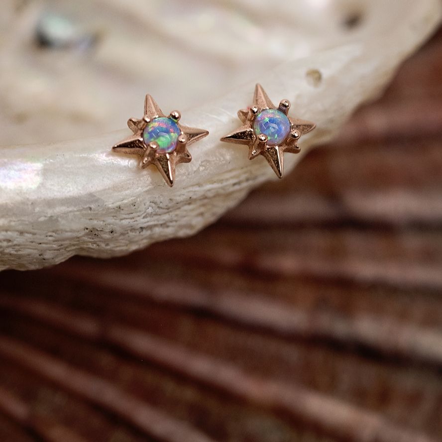 Opalite Star Earring