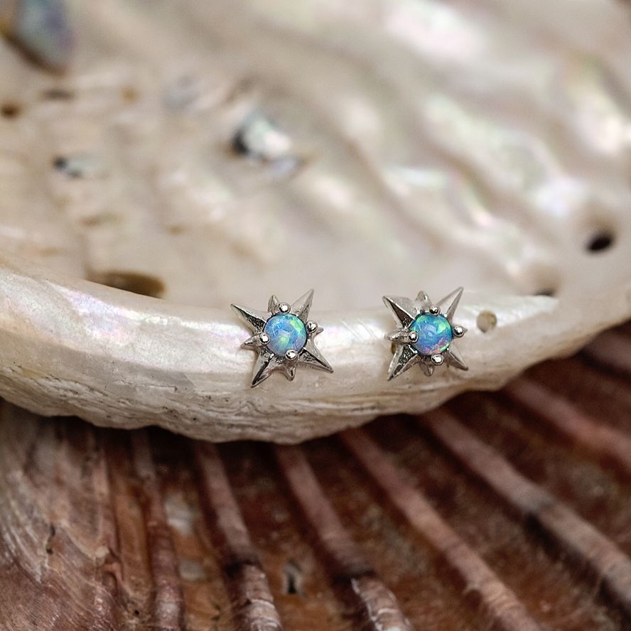 Opalite Star Earring