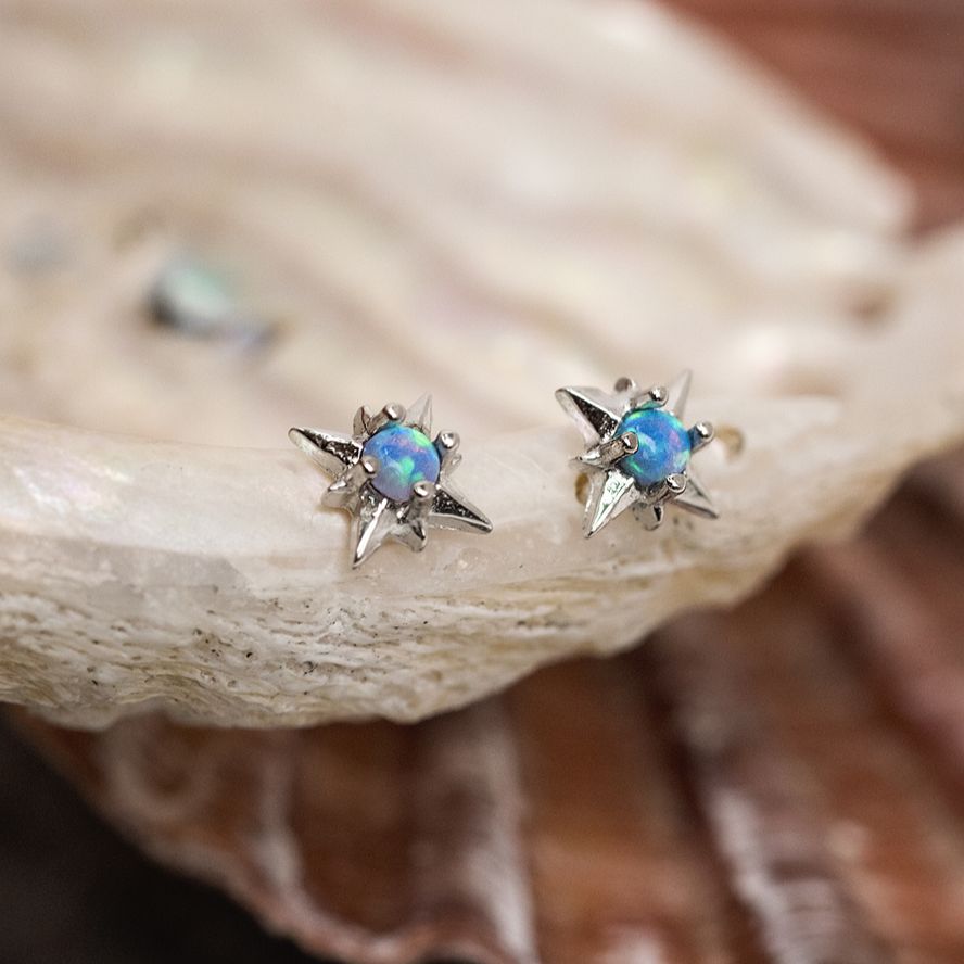 Opalite Star Earring