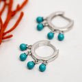 Huggie with Turquoise Beads