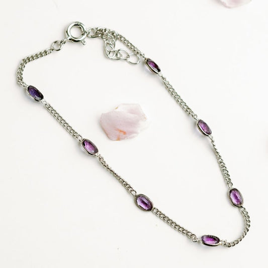 Birthstone Amethyst BLING Bracelet