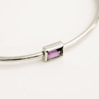 Birthstone Bangle Amethyst