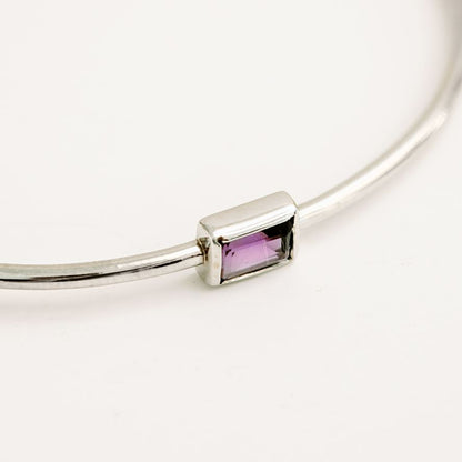 Birthstone Bangle Amethyst