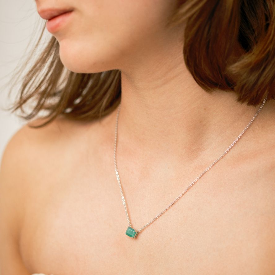 Birthstone Emerald Necklace