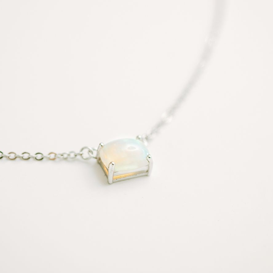 Birthstone Opal Necklace