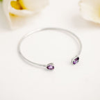 Birthstone Twin Cuff Amethyst
