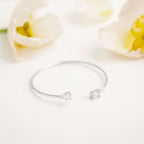 Birthstone Twin Cuff Clear Quartz