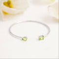 Birthstone Twin Cuff Peridot