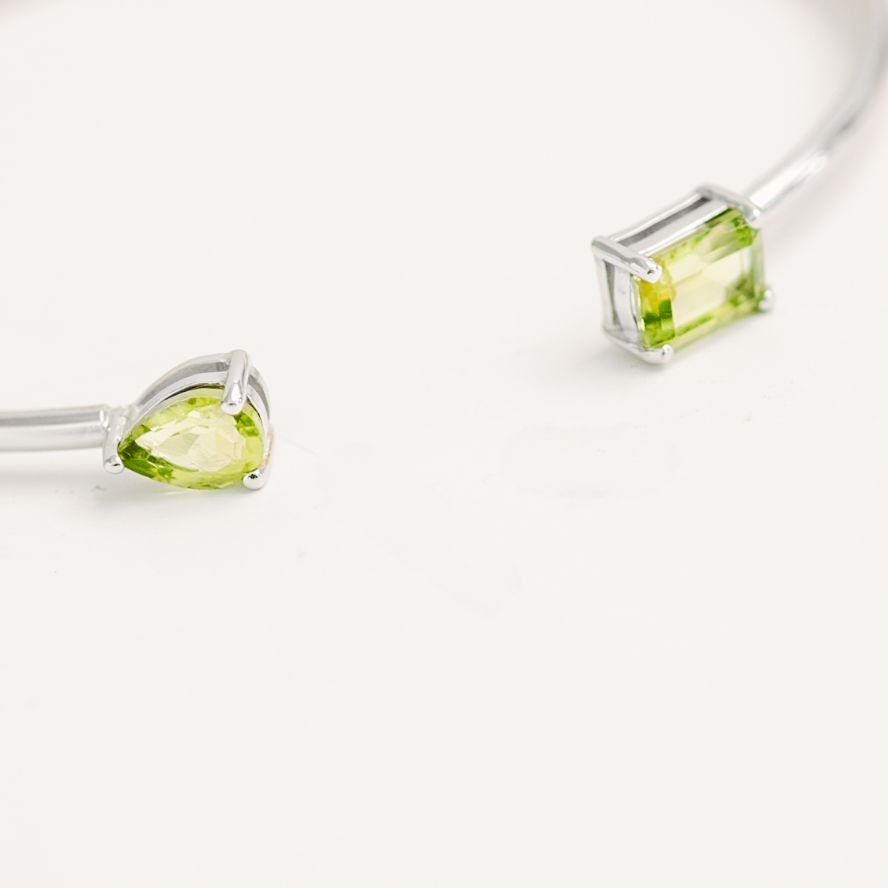 Birthstone Twin Cuff Peridot