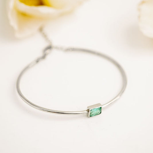 Birthstone Bangle Emerald