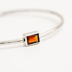 Birthstone Bangle Garnet
