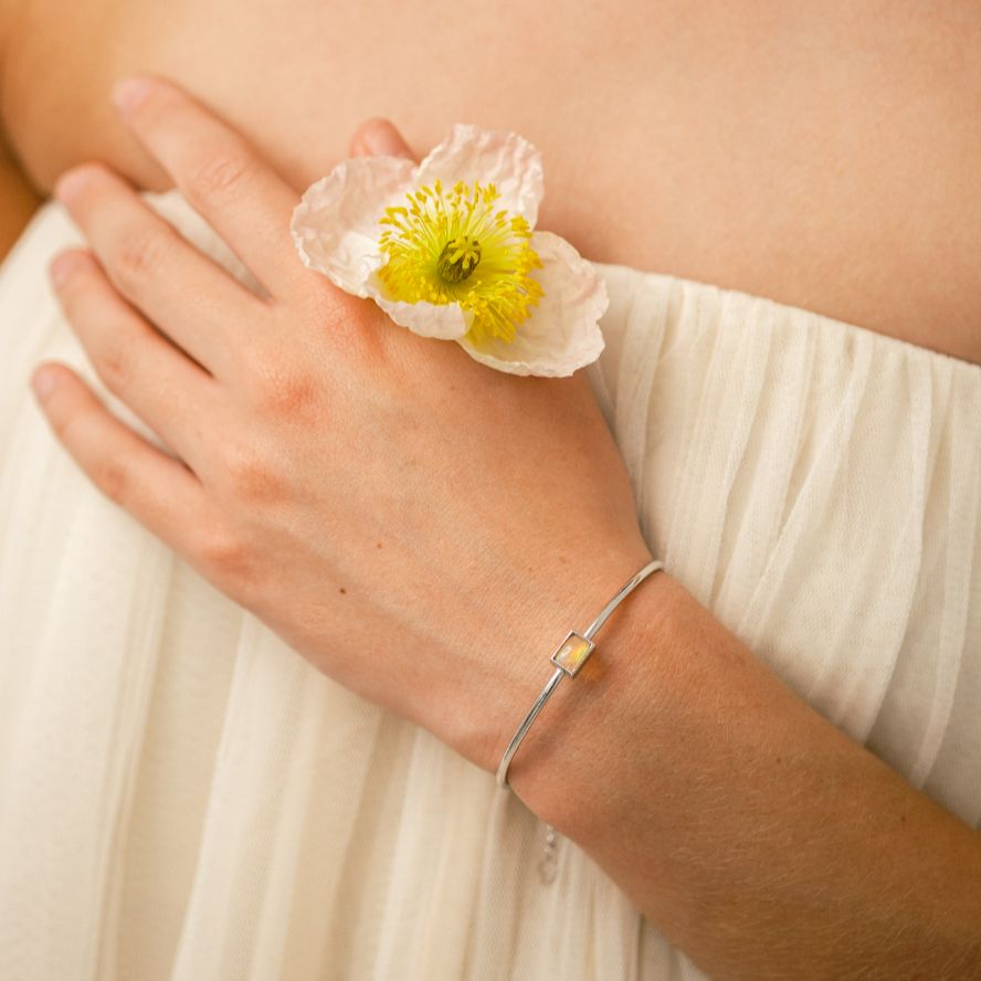 Birthstone Bangle Opal