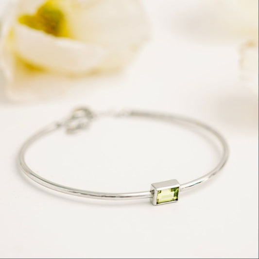 Birthstone Bangle Peridot