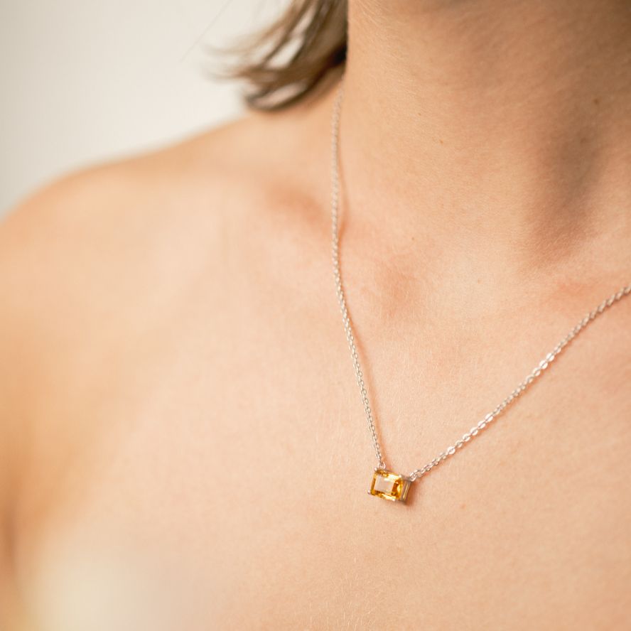 Birthstone Citrine Necklace