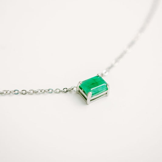Birthstone Emerald Necklace