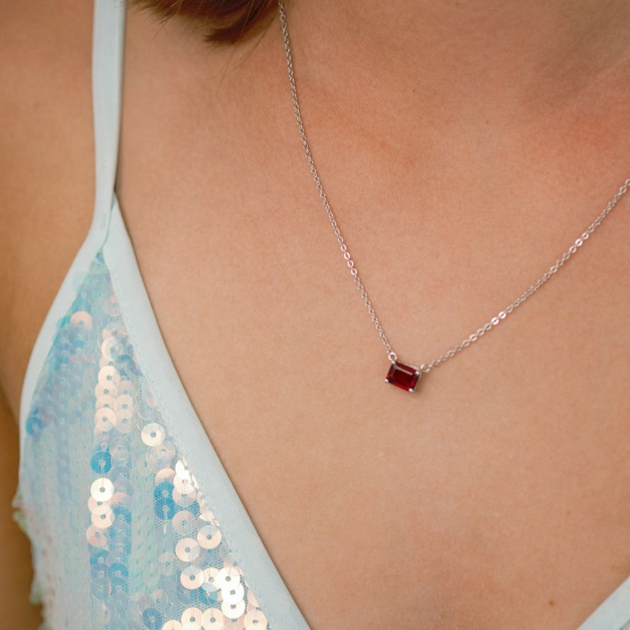 Birthstone Garnet Necklace