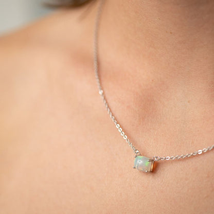 Birthstone Opal Necklace