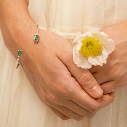 Birthstone Twin Cuff Emerald