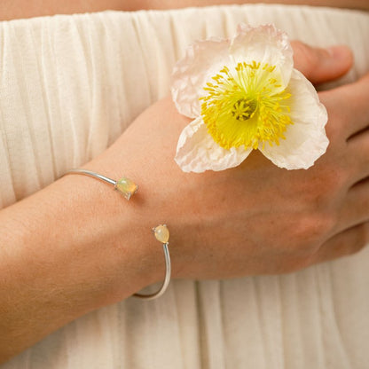 Birthstone Twin Cuff Ethiopian Opal