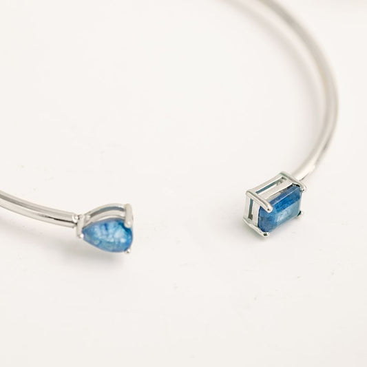 Birthstone Twin Cuff Tanzanite