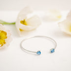 Birthstone Twin Cuff Tanzanite