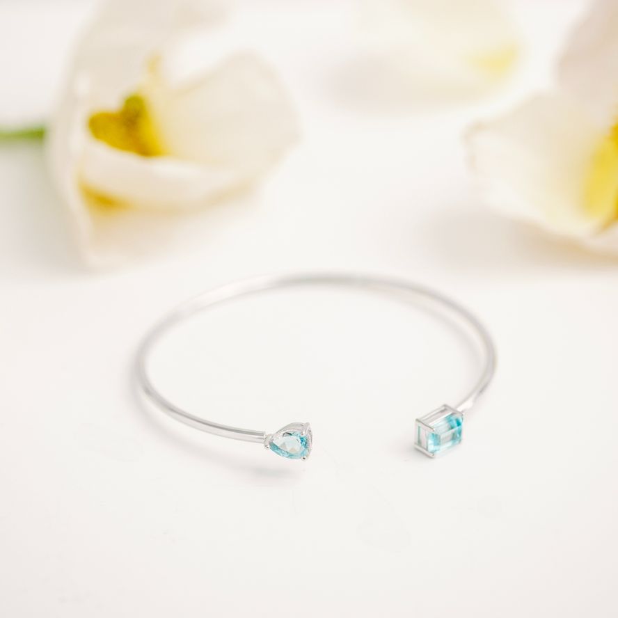 Birthstone Twin Cuff Topaz