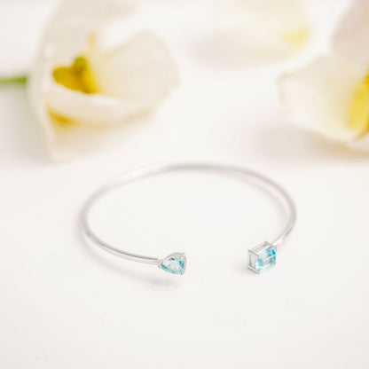 Birthstone Twin Cuff Topaz